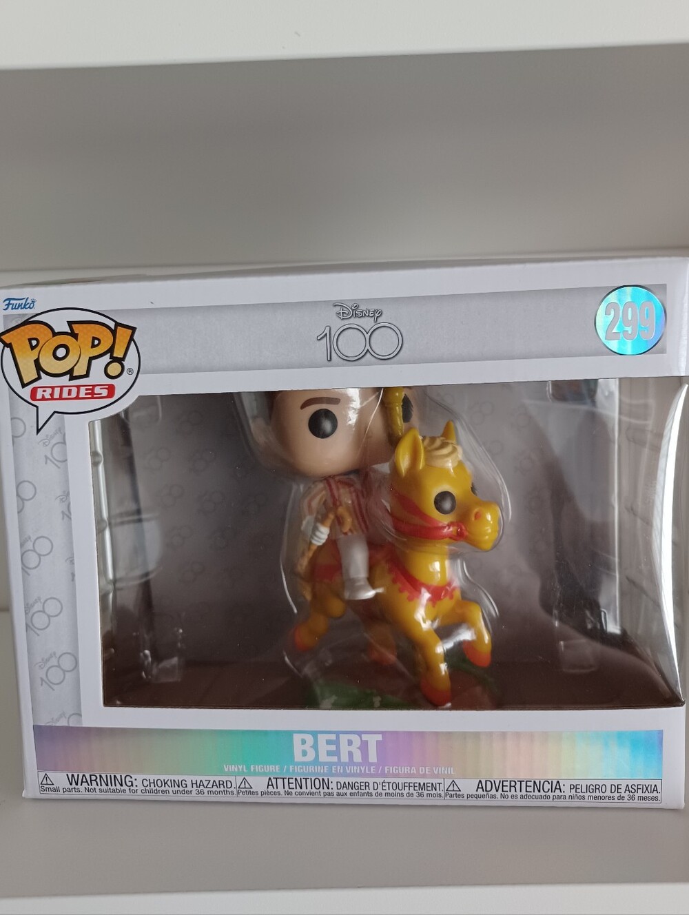 Disney 100 Bert 299 From Mary Poppins Vinyl Figure Funko Pop Rides Collectible